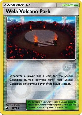 Dragon Majesty Wela Volcano Park #63/70 reverse holo